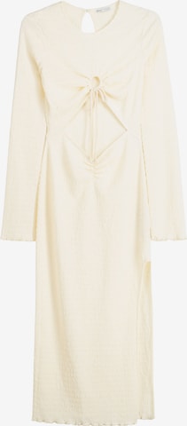 Robe Bershka en beige : devant