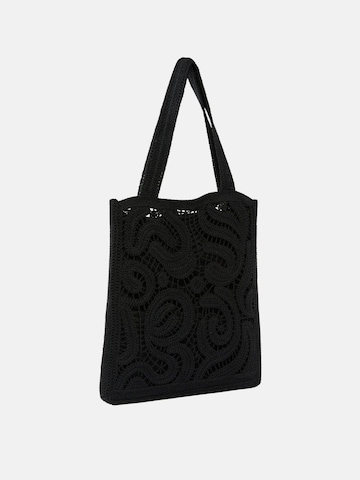 PINKO Handbag 'PINKO SHOPPER CROCHET GEOMETRICO BORSA' in Black