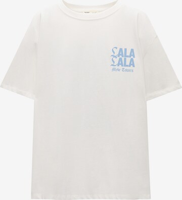 Pull&Bear Shirt 'MIKE TOWERS' in White: front