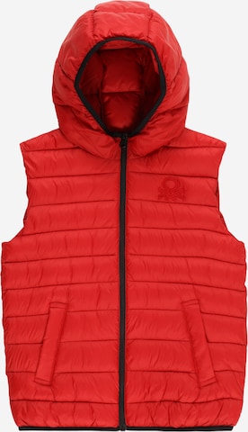 Gilet UNITED COLORS OF BENETTON en rouge : devant