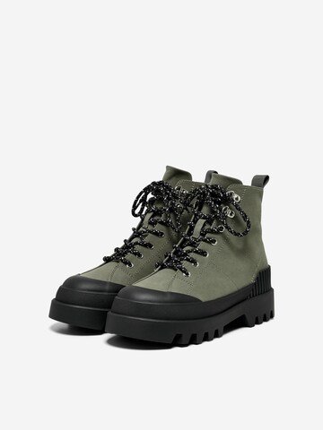 ONLY Lace-Up Ankle Boots 'BUZZ-1' in Green