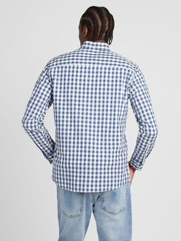 JACK & JONES Comfort fit Button Up Shirt 'BLUBROOK' in Blue