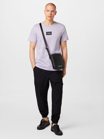 Calvin Klein Jeans Tapered Παντελόνι cargo σε μαύρο