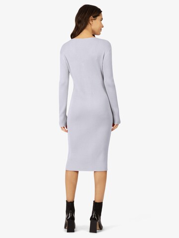 APART Knitted dress in Grey: front