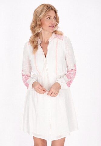 Abito camicia di usha FESTIVAL in bianco: frontale
