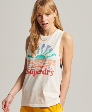 Superdry Top 'Cali' in White: front