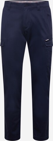 Tommy Jeans Regular Cargobroek 'Scanton' in Blauw: voorkant