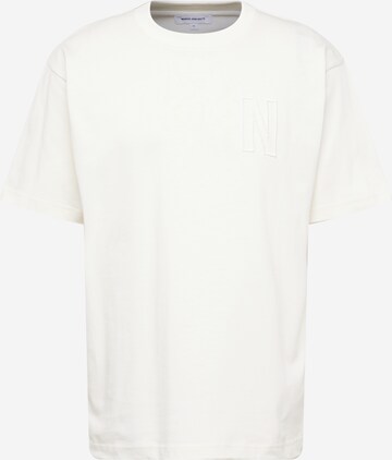 NORSE PROJECTS T-shirt 'Simon' i beige: framsida