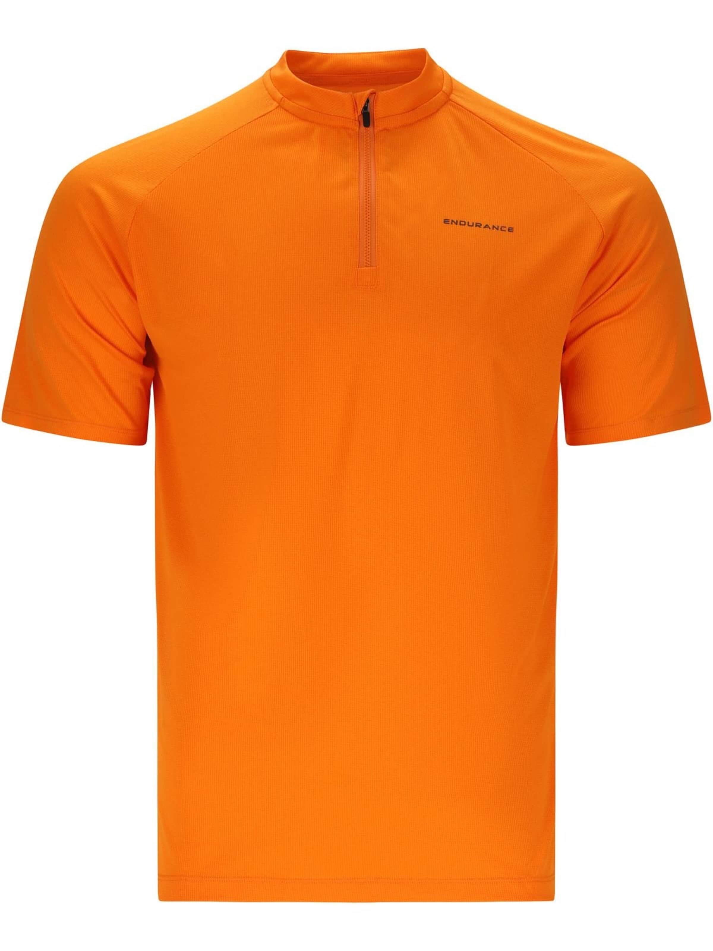 T-Shirt fonctionnel 'Crow M Melange Cycling/MTB SS Shirt' ENDURANCE en orange