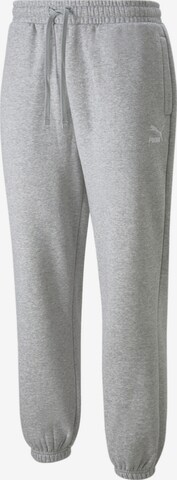 PUMA Tapered Broek in Grijs: voorkant