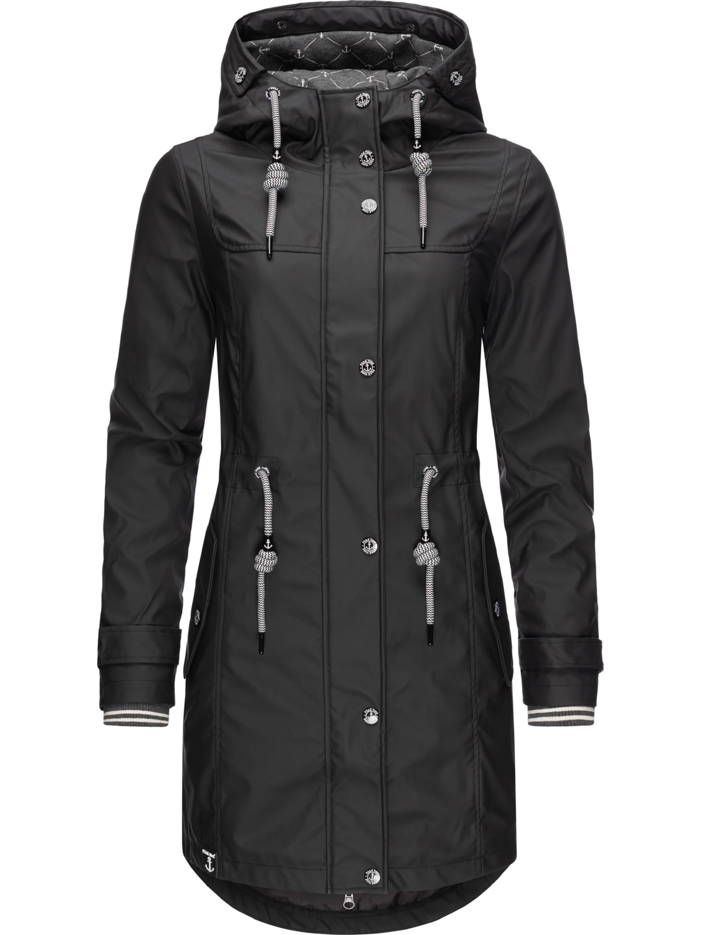 Peak Time Funktionsjacke 'L60041' in Schwarz: Vorderseite