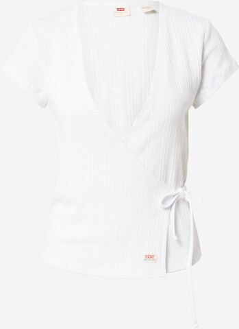 LEVI'S ® Shirt 'Dry Goods Pointelle Wrap' in Wit: voorkant