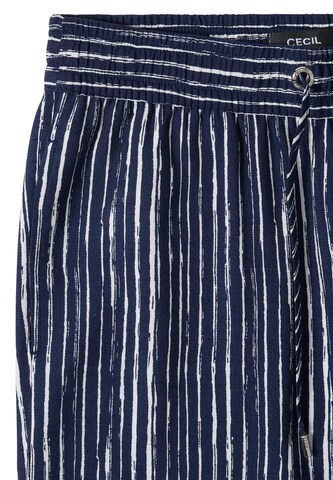 CECIL Wide Leg Hose in Blau