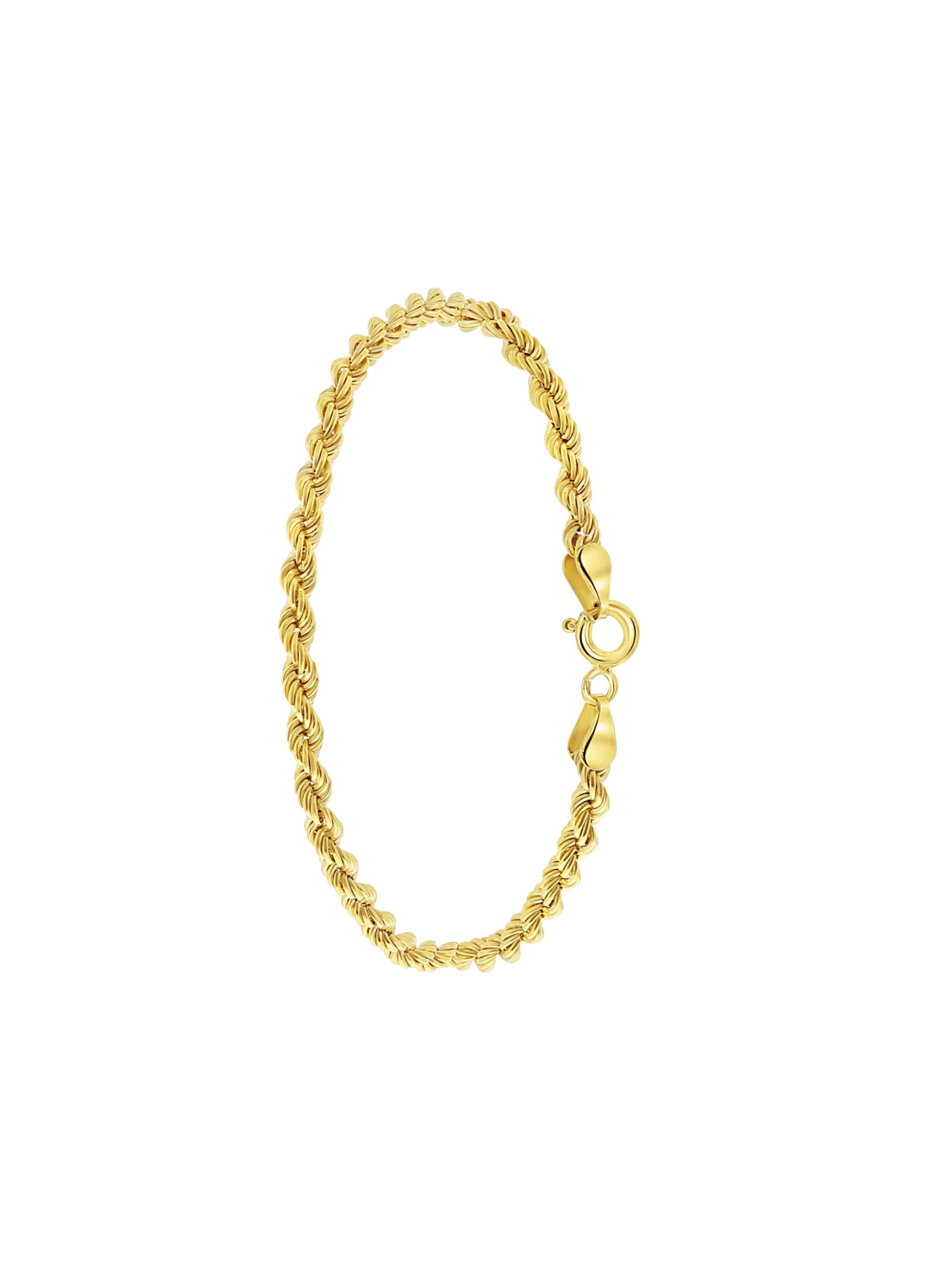 Lucardi Armband 'Klassisch' in Gold: Vorderseite