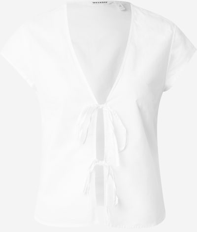 WEEKDAY Chemisier 'Lizzard' en blanc, Vue avec produit