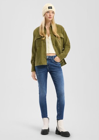 QS Regular Broek in Blauw