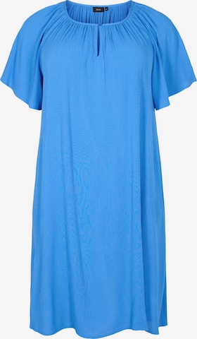 Robe d’été 'EROSE' Zizzi en bleu : devant