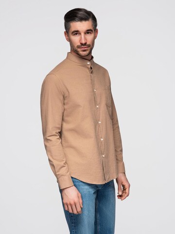 Ombre Regular fit Overhemd in Bruin