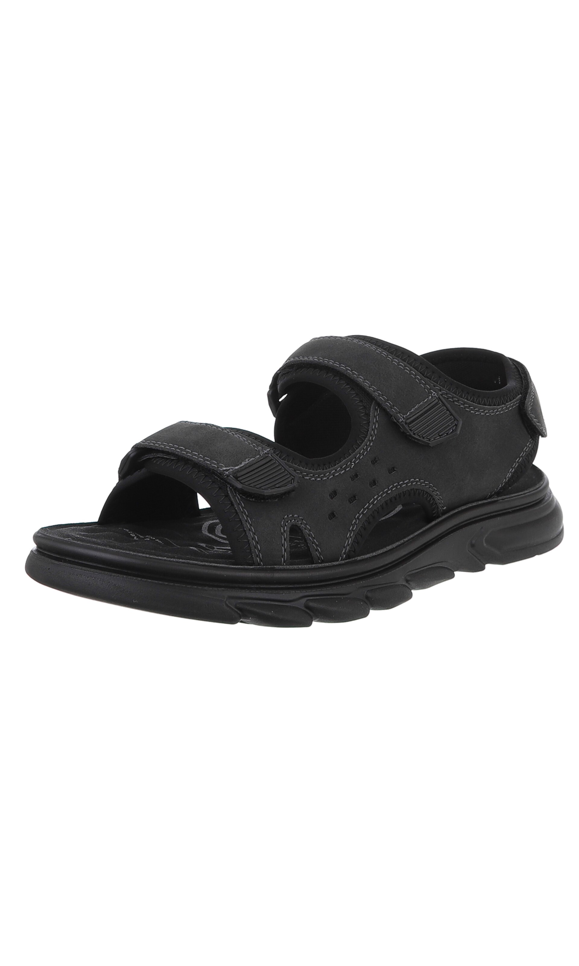 CoolWalk Hiking Sandals in Black: front