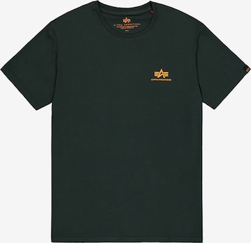ALPHA INDUSTRIES Shirt 'Basic Small Logo' in Grün: Vorderseite