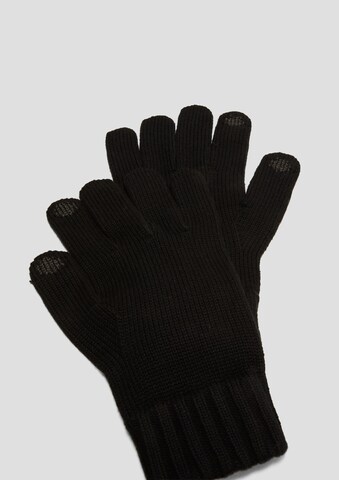 s.Oliver Full Finger Gloves in Black