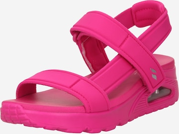 SKECHERS Sandale 'Uno' in Pink: Vorderseite