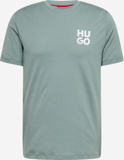 HUGO Shirt 'Detzington241' in Turquoise / Black / natural white, Item view