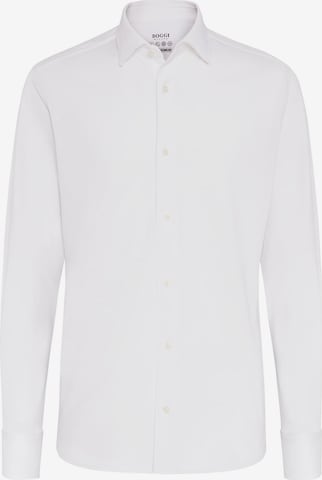 Regular fit Camicia di Boggi Milano in bianco: frontale