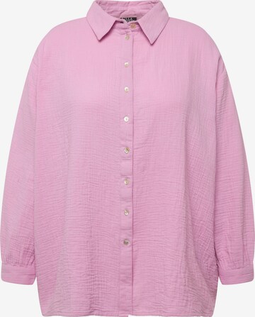 Ulla Popken Blouse in Roze: voorkant