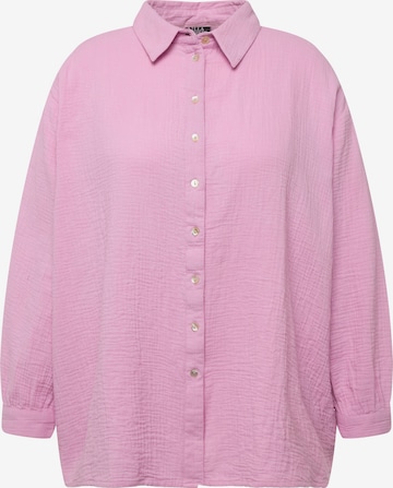 Ulla Popken Blouse in Roze: voorkant