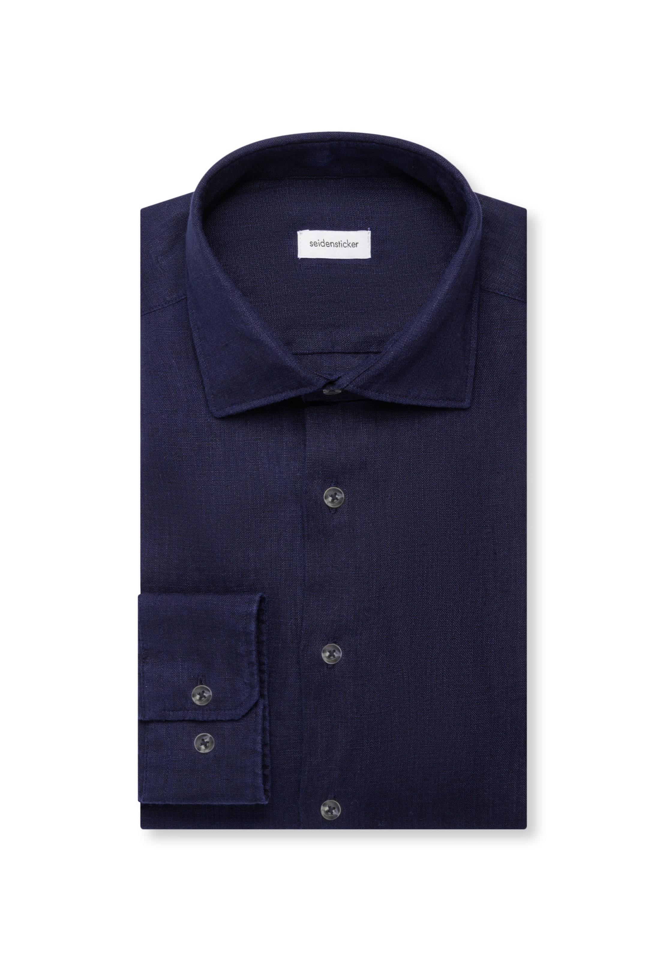 Coupe slim Chemise business 'Smart Linen' SEIDENSTICKER en bleu