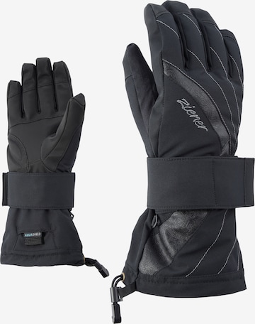 ZIENER Athletic Gloves 'Milana' in Black: front