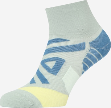 On Athletic Socks in Green: front