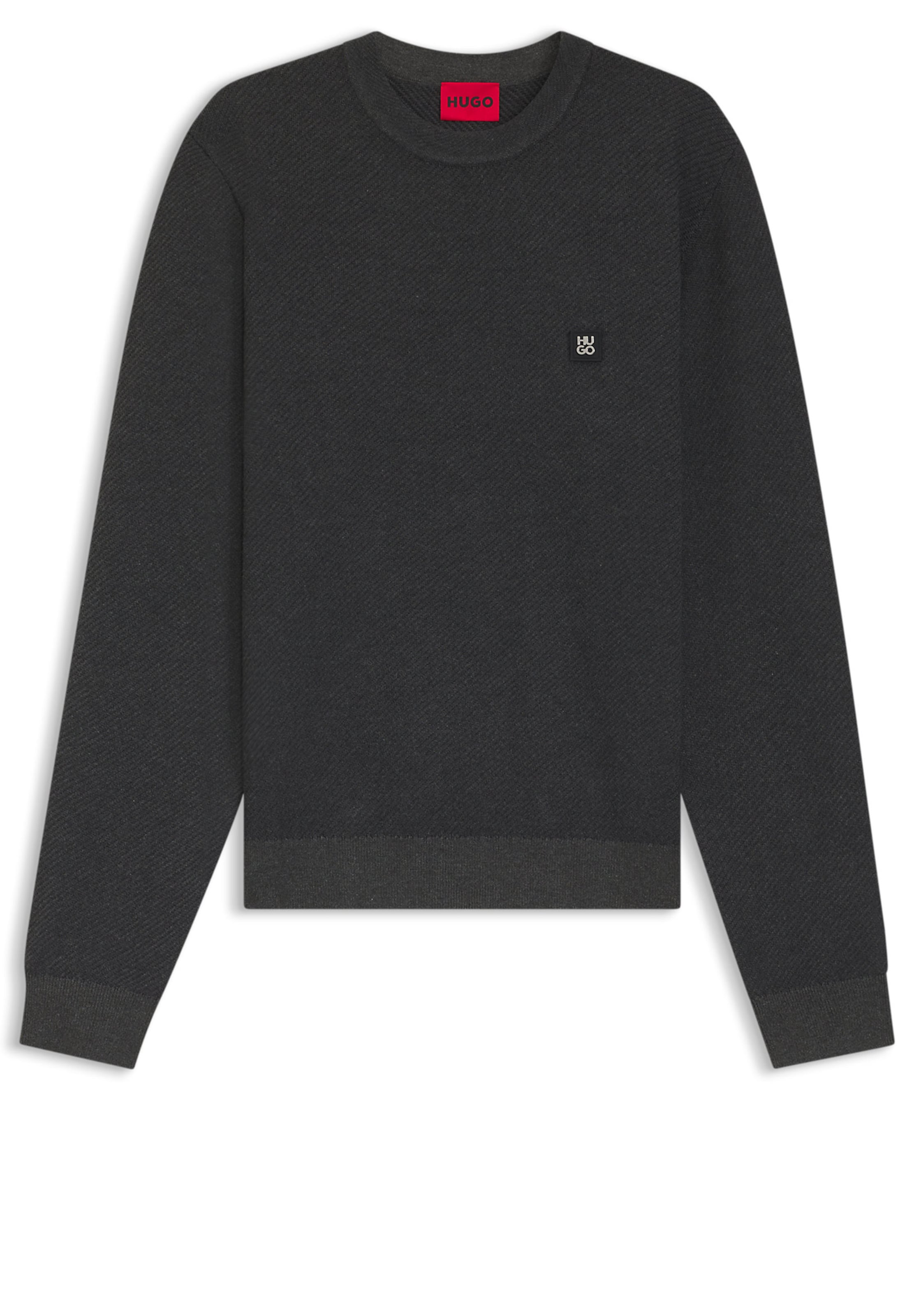 HUGO Sweater 'Setal' in Grey: front