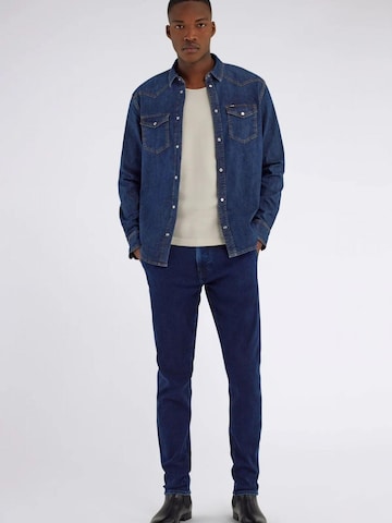 GAS Comfort fit Overhemd in Blauw: voorkant