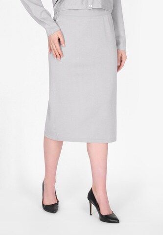 DreiMaster Klassik Skirt 'Classik Look' in Grey: front