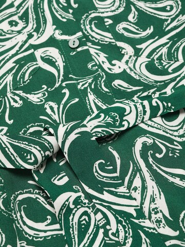 MANGO Košilové šaty 'APPLE' – zelená