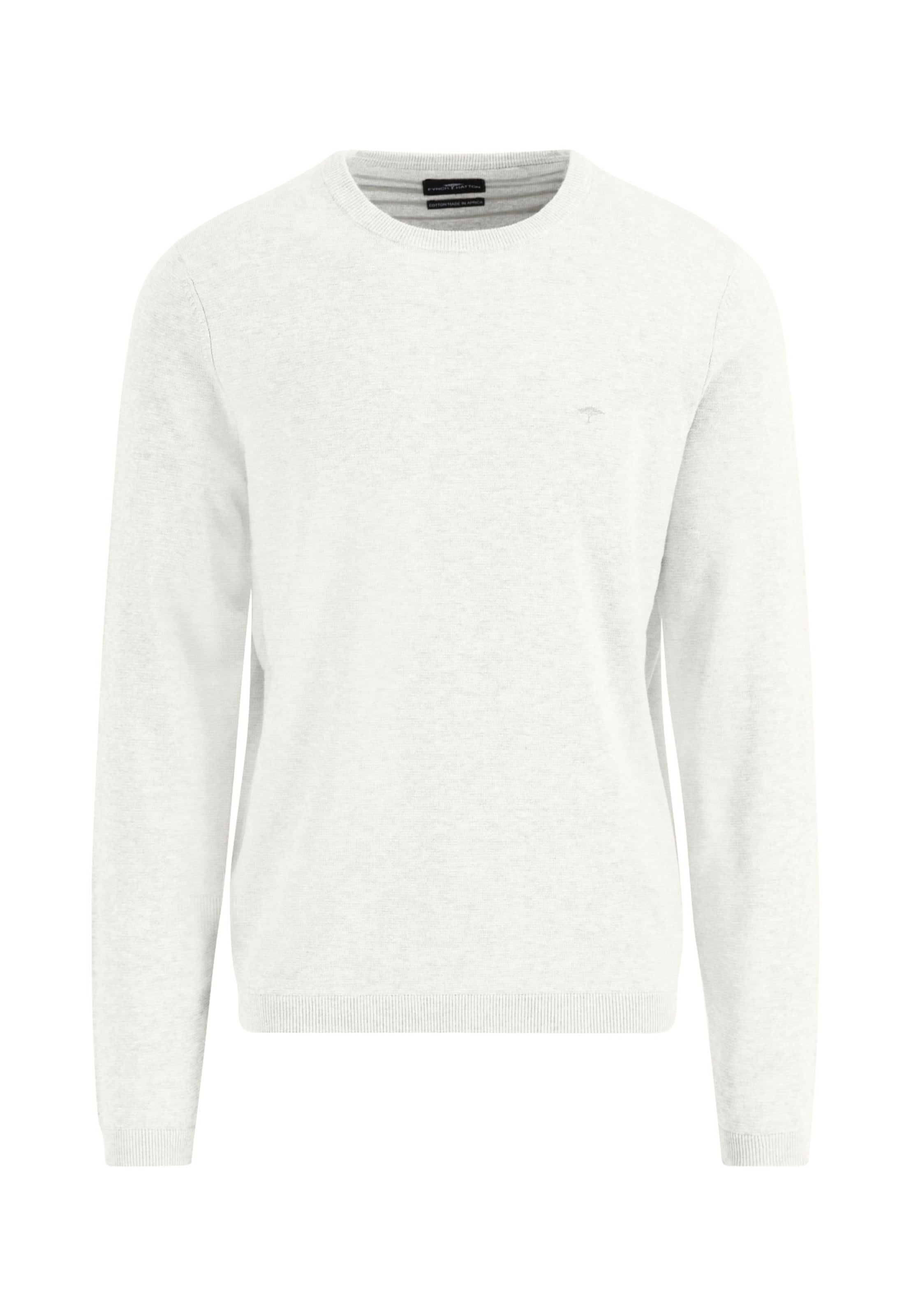 FYNCH-HATTON Sweater in White: front