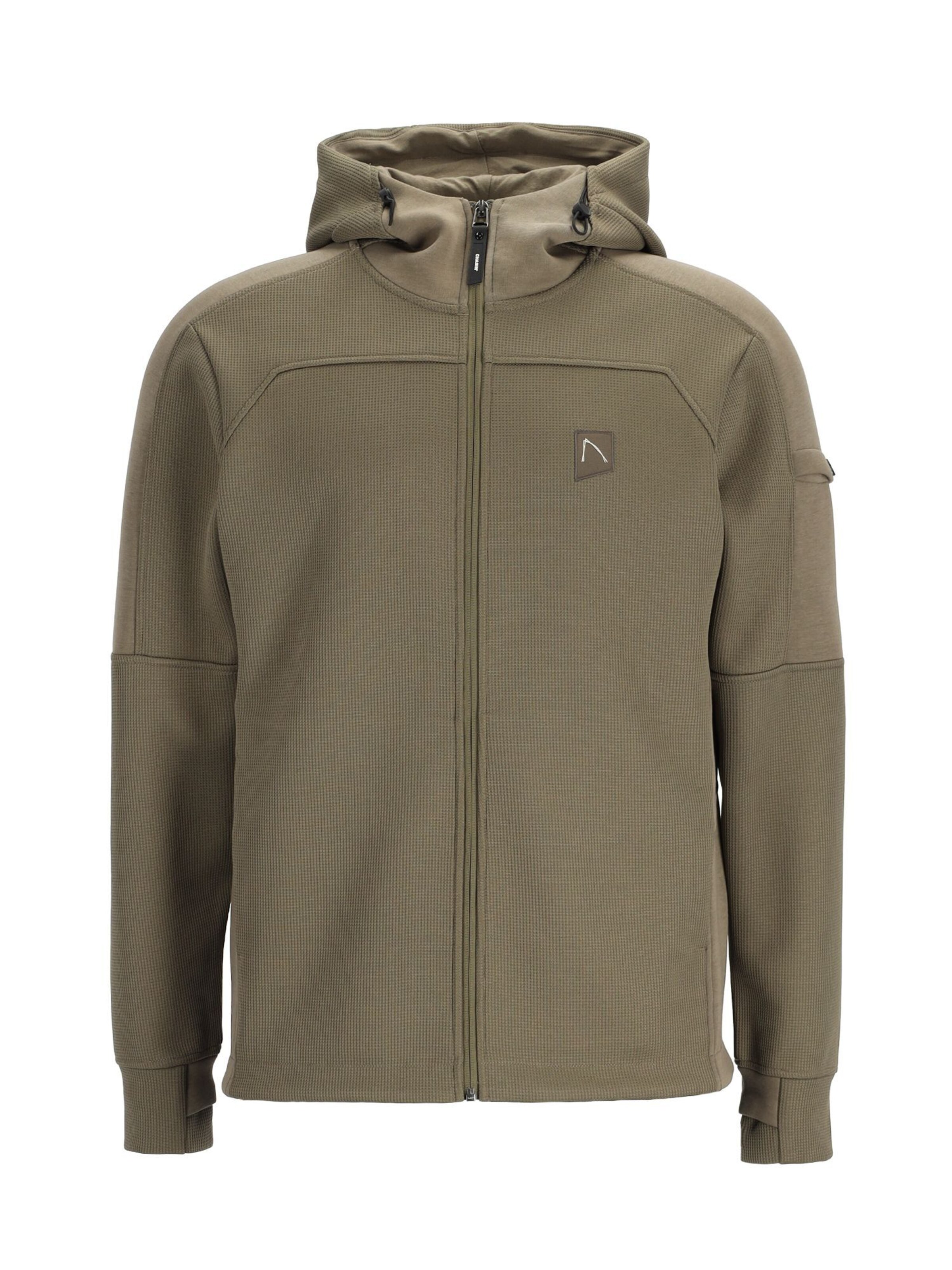 CHASIN' Sweat jacket 'Adan Zip' in Olive, Item view