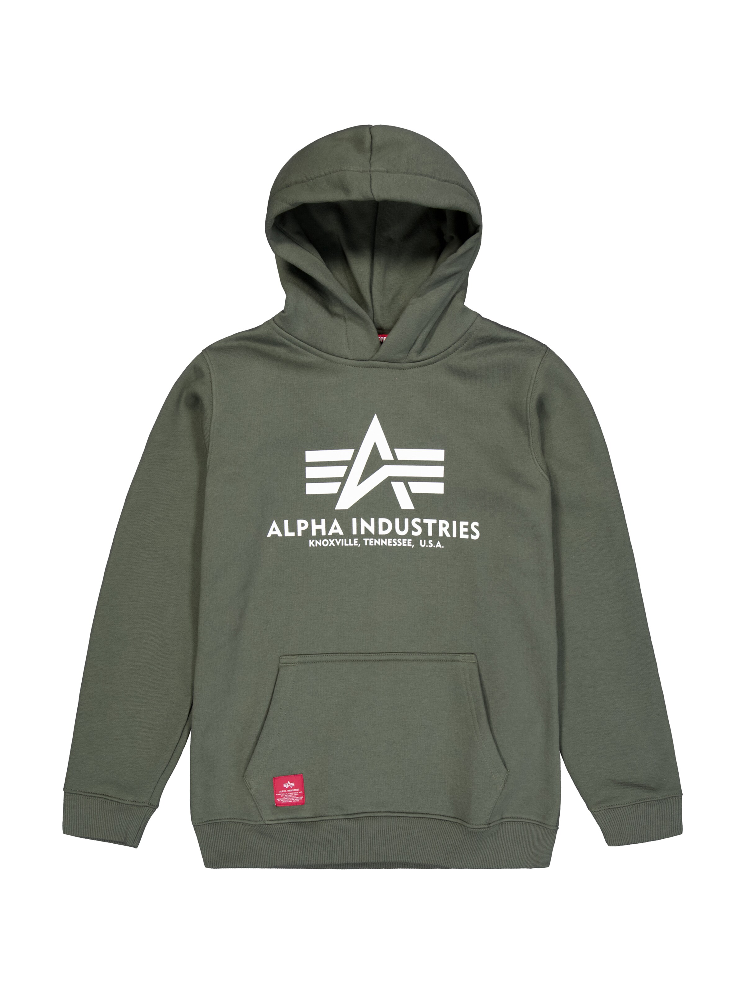 ALPHA INDUSTRIES Sweatshirt 'Basic' in Green: front