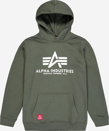 ALPHA INDUSTRIES Sweatshirt 'Basic' in Green: front