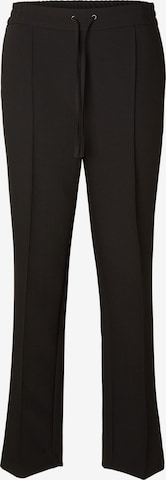 Pantaloni cu dungă 'Vinnie' de la SELECTED pe negru: față