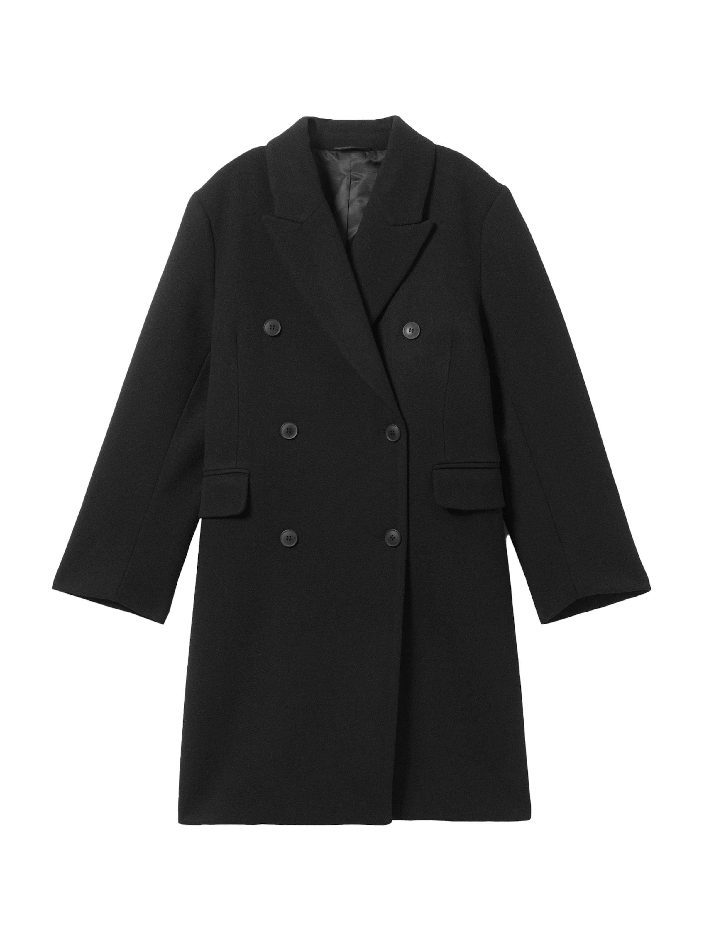 WEEKDAY Mantel 'Logan' in Schwarz: Vorderseite