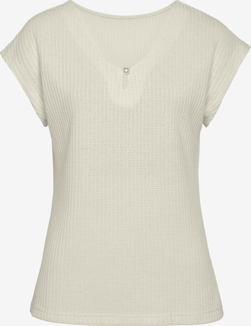 T-shirt LASCANA en beige : devant