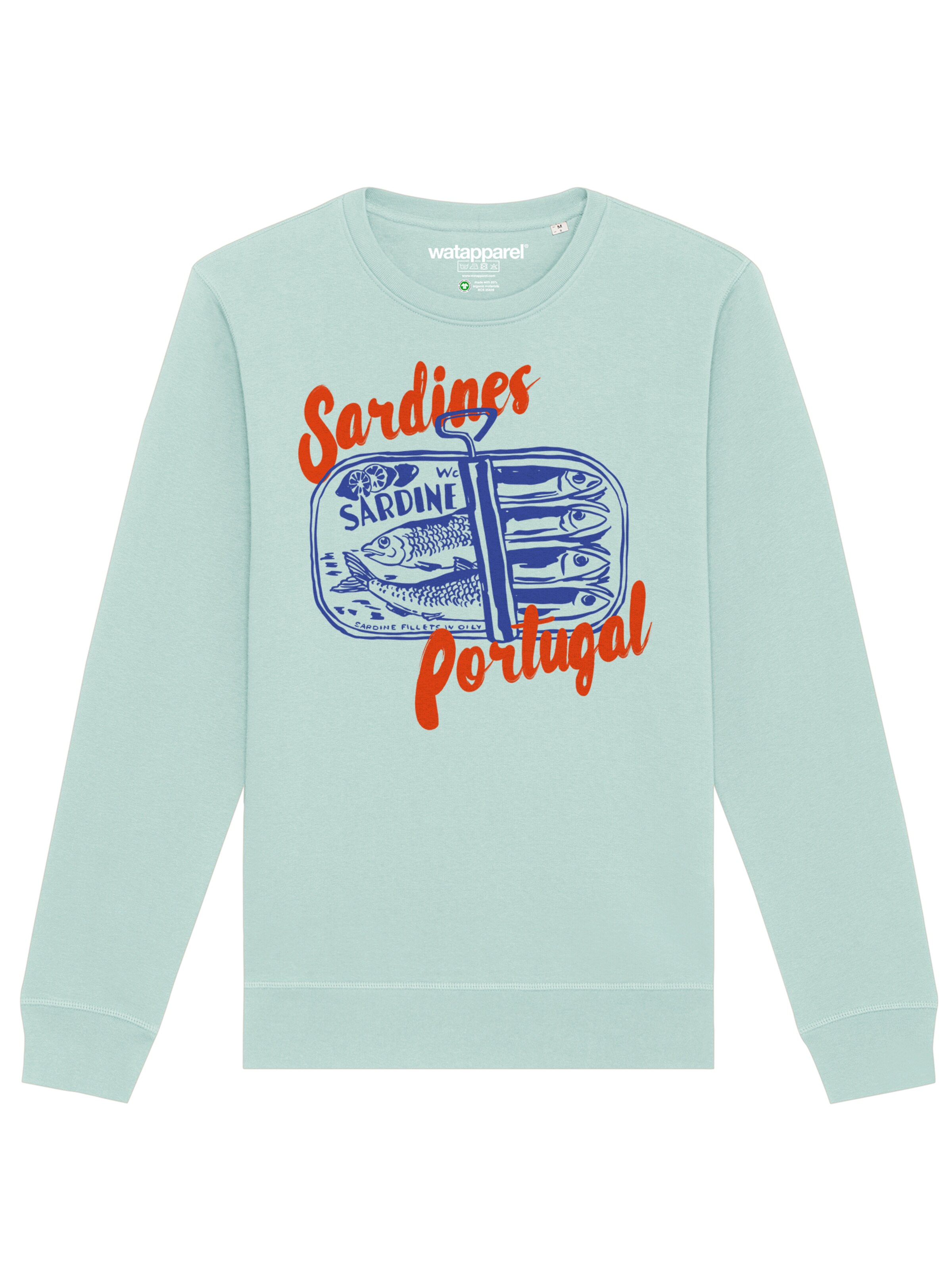 Watapparel Sweatshirt 'Sa' in Blue: front