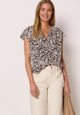 Street One Studio Blouse in Purple: front