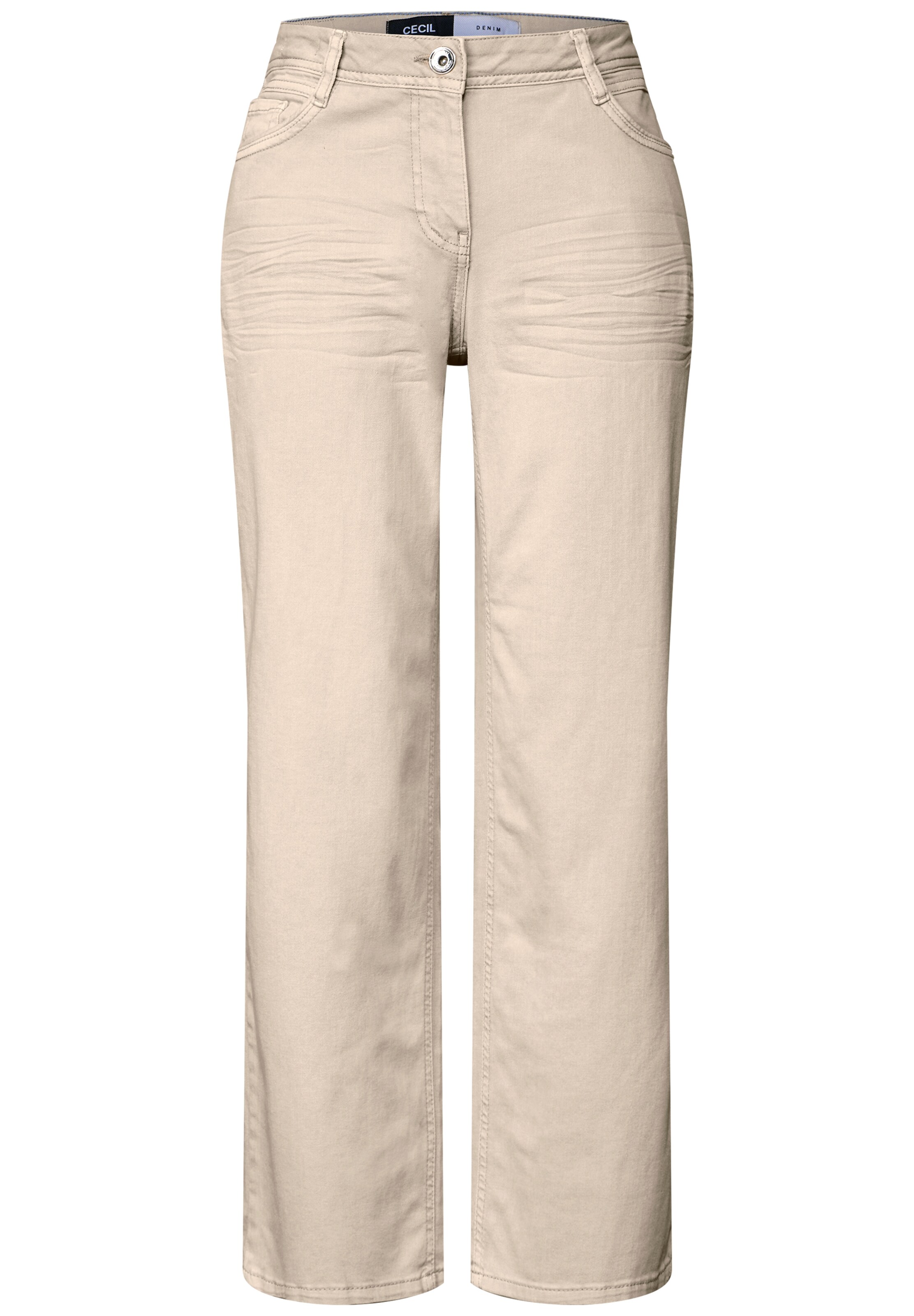 CECIL Loosefit Jeans in Beige: Vorderseite