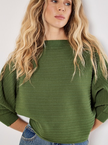Pull-over ' ' Apricot en vert