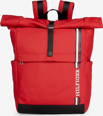 TOMMY HILFIGER Backpack in Red: front