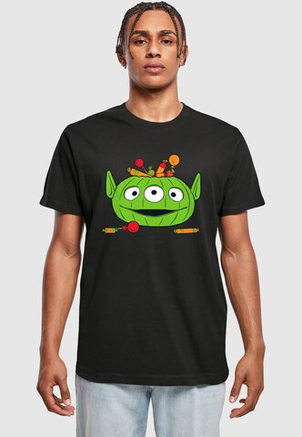 T-Shirt 'Toy Story - Alien Halloween Pumpkin Basket' ABSOLUTE CULT en noir : devant